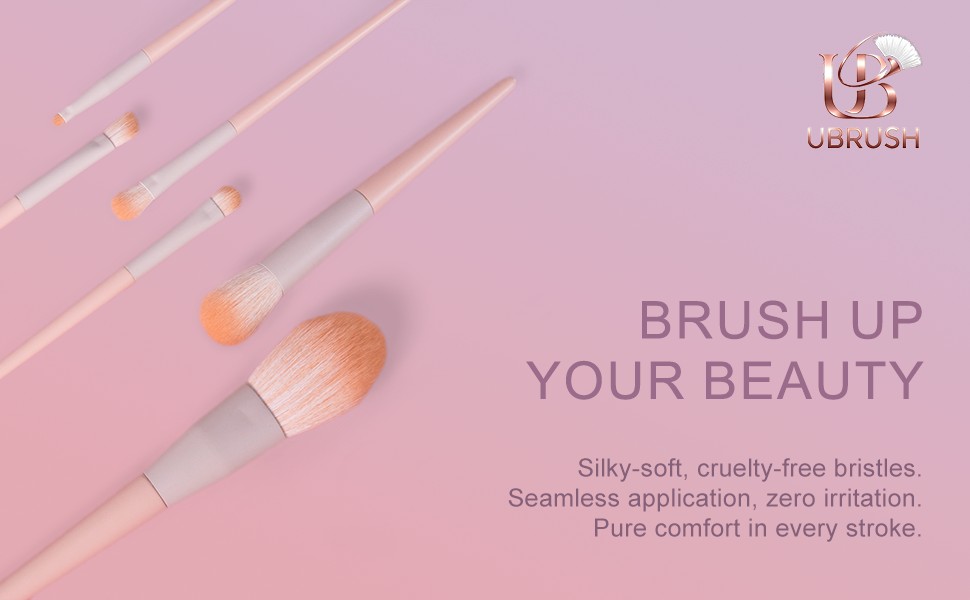 Ensemble de 6 pinceaux de maquillage professionnels