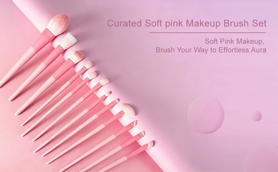 Ensemble de pinceaux de maquillage personnalisés 12 pièces