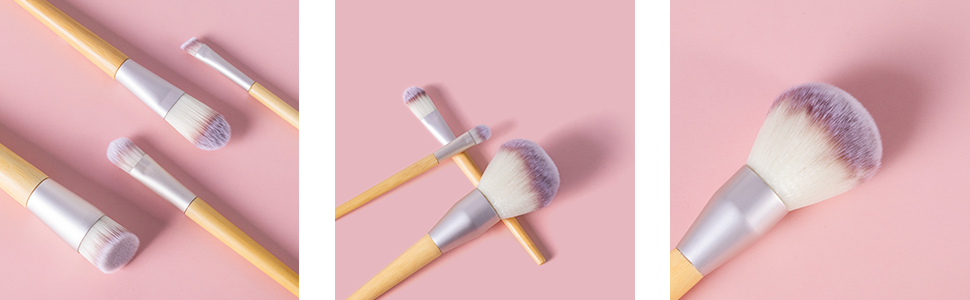 Ensemble de pinceaux de maquillage écologiques 5 pièces