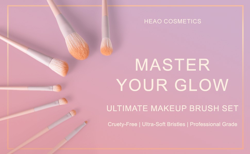 Ensemble de 6 pinceaux de maquillage professionnels