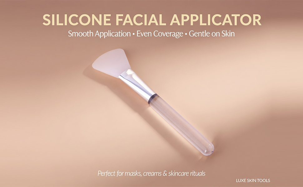Brosse pour masque facial en silicone