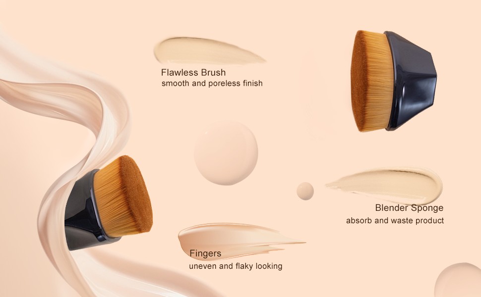Pinceau de maquillage pour fond de teint